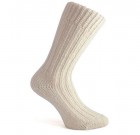 Ladies White Donegal Socks