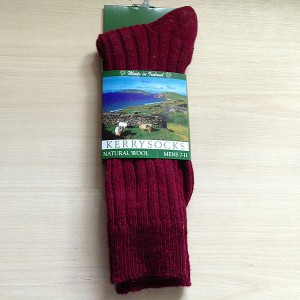Kerry Socks Burgundy