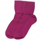 Ladies Cashmere Socks Fushia