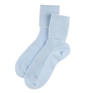 light blue cashmere socks