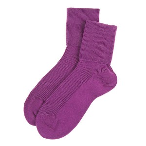 purple cashmere socks